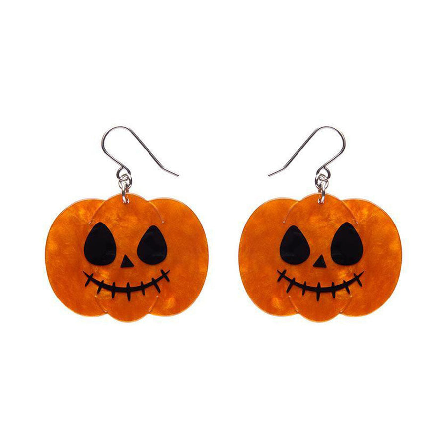 Jack O Lantern Drop Earrings - Orange (3 Pack) by Erstwilder image