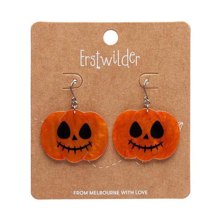 Jack O Lantern Drop Earrings - Orange (3 Pack) by Erstwilder image 1