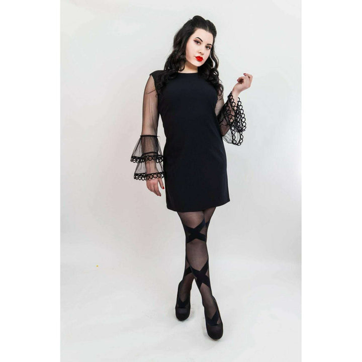 Jackie: Black Ballet Thigh Highs. Petite to Plus Size