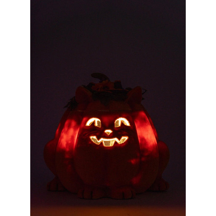 Jackie The Kitty Cat Pumpkin Candy Container by Katherine's Collection  5