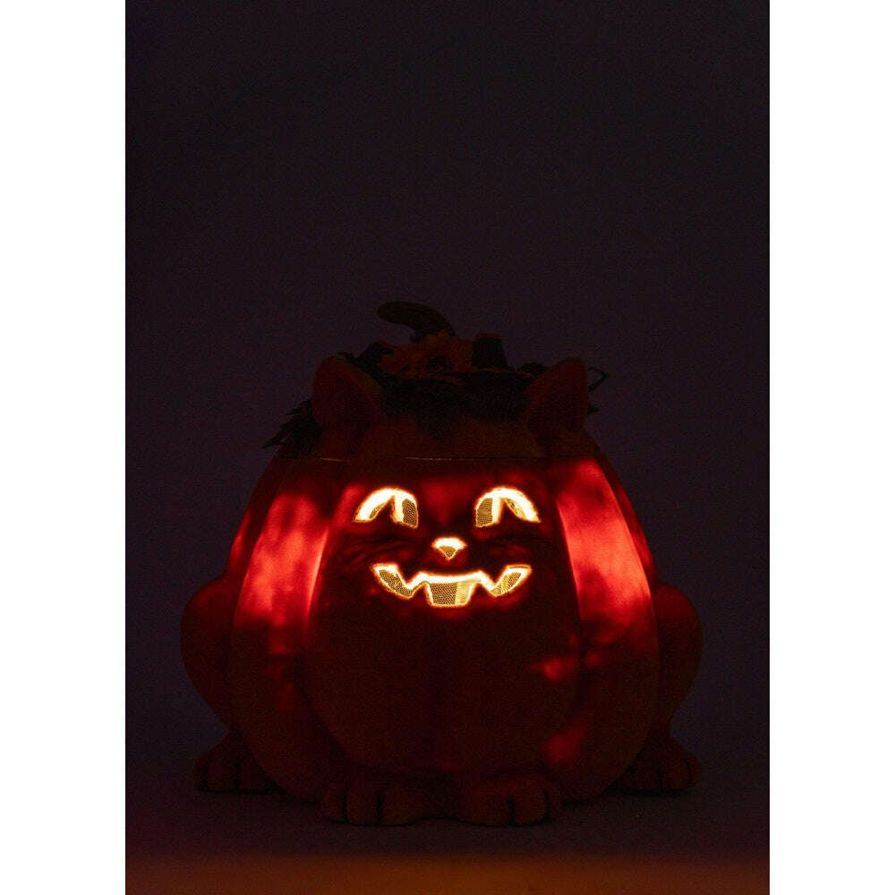 Jackie The Kitty Cat Pumpkin Candy Container by Katherine's Collection  5