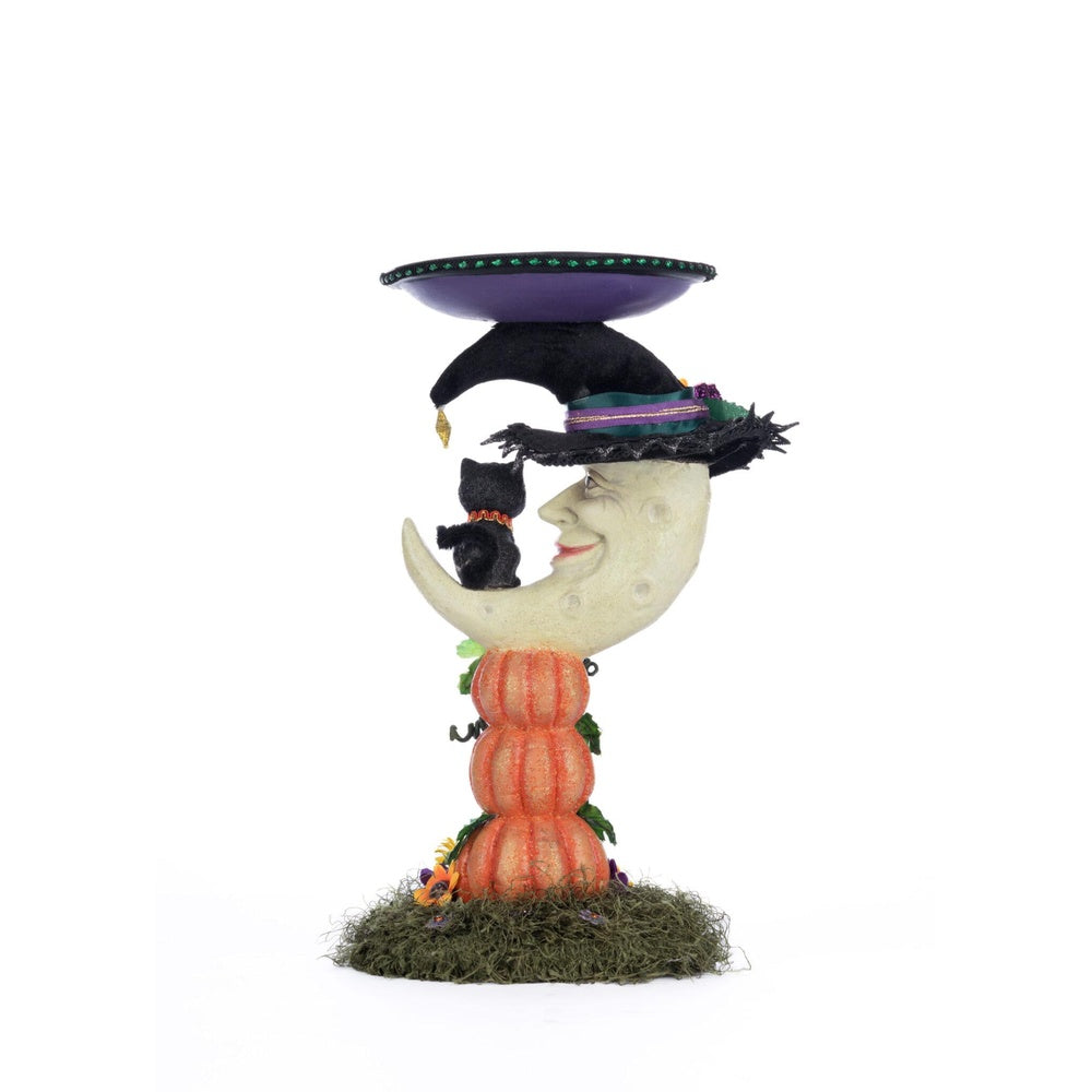 Jacks and Cats Moon Pillar Candle Holder by Katherine's Collection  2