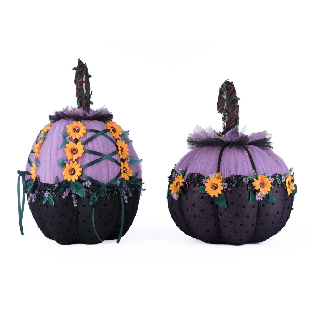 Jacks and Cats Pumpkins Set Of 2 by Katherine's Collection  1