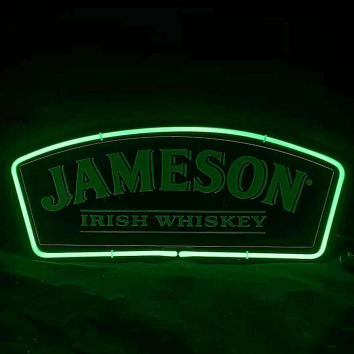 Jameson Irish Whiskey Acrylic with Glass Neon Signs