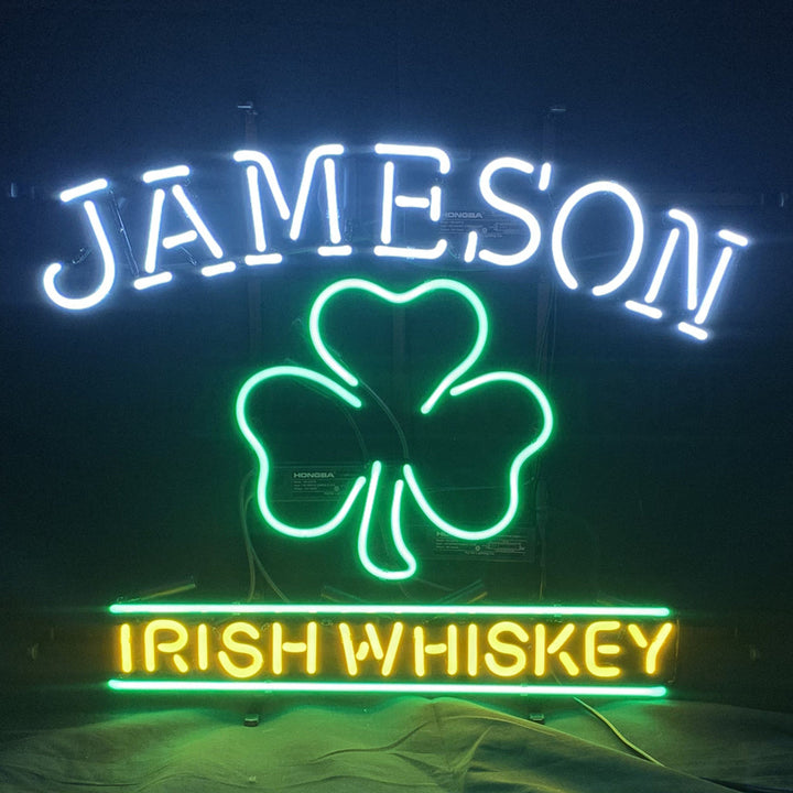 Jameson Irish Whiskey Clover Neon Signs Light