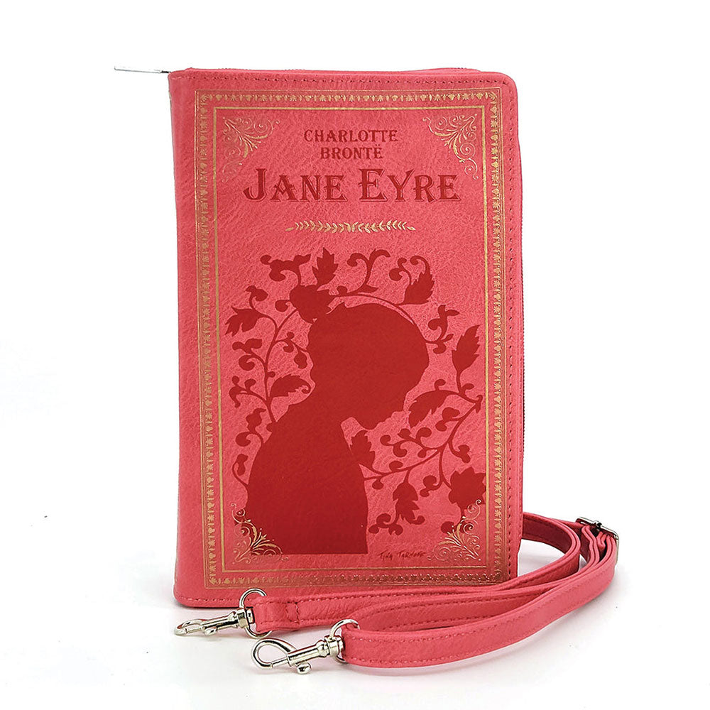 Jane Eyre Book Clutch Bag In Vinyl by Book Bags