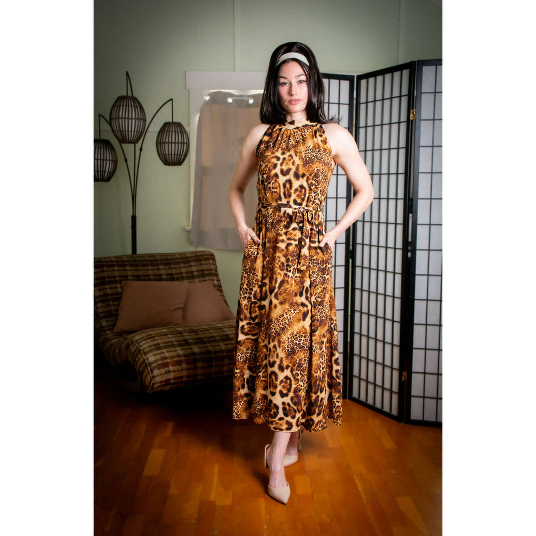Jane Maxi Dress - Multi-Leopard