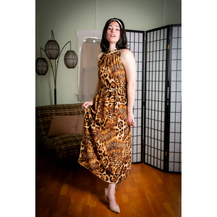 Jane Maxi Dress - Multi-Leopard