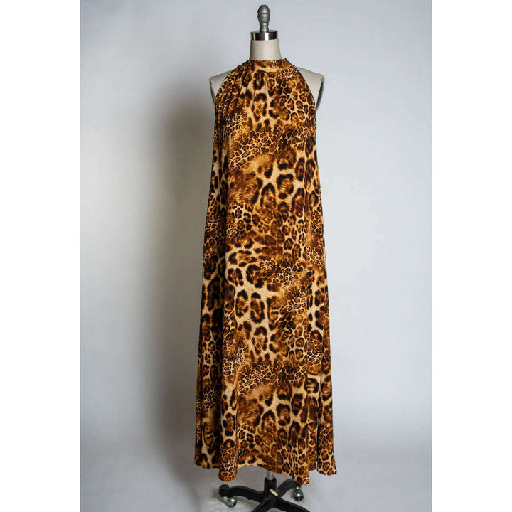 Jane Maxi Dress - Multi-Leopard