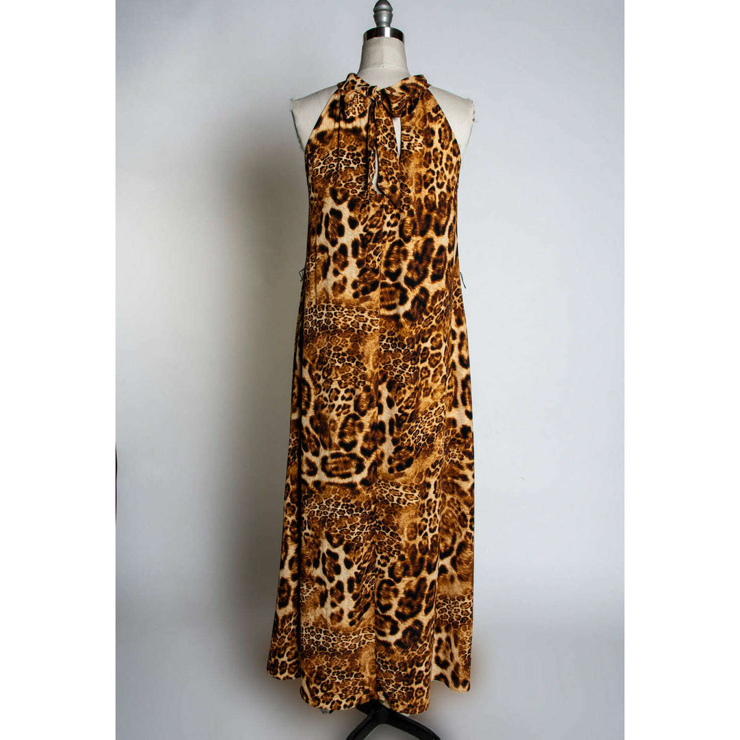 Jane Maxi Dress - Multi-Leopard