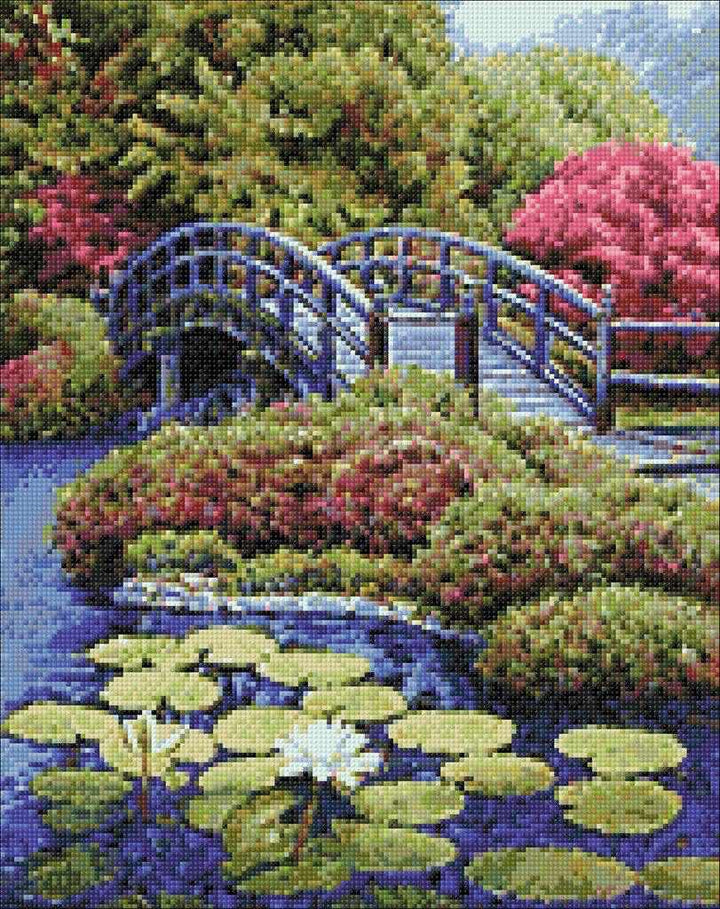 Japanese Garden WD096 14.9 x 18.9 inches Wizardi Diamond Painting Kit