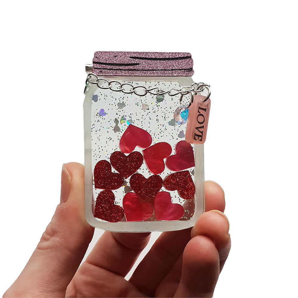 Jar Of Love Brooch by Cherryloco Jewellery 2