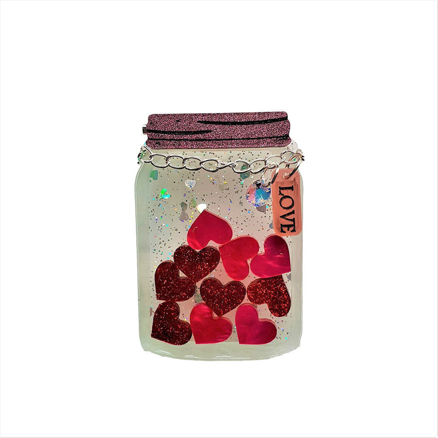 Jar Of Love Brooch by Cherryloco Jewellery 1