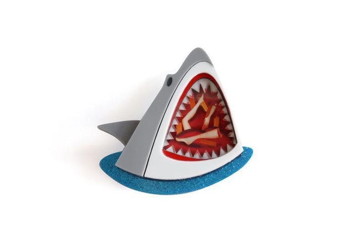 Jaws Shark Brooch / Necklace by Laliblue - Quirks!