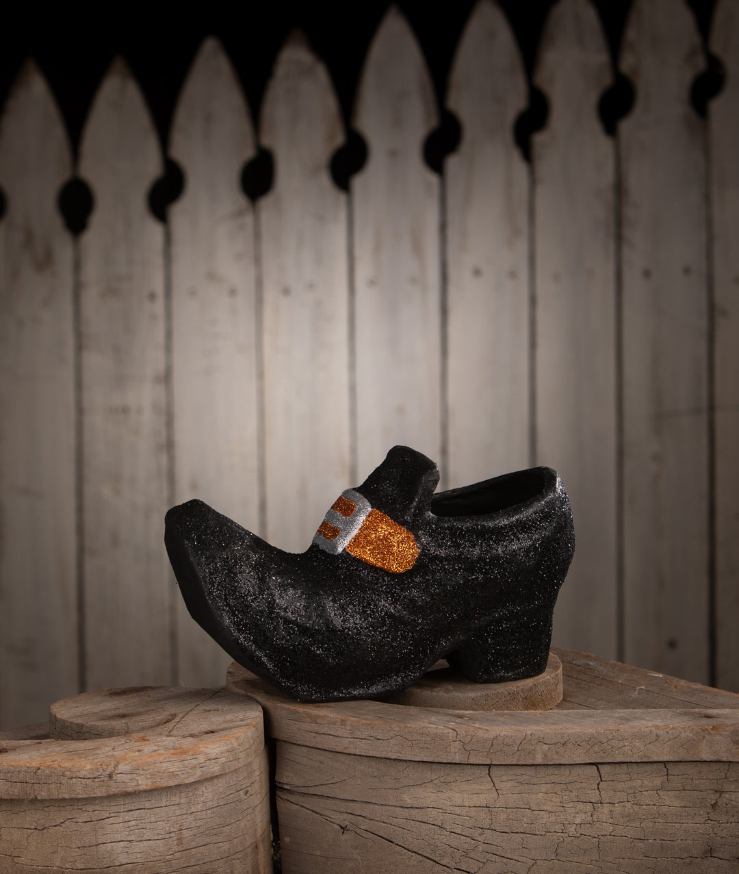 Old Witch's Shoe Paper Mache by Bethany Lowe Designs, image 2