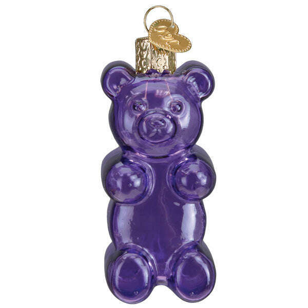 Old World Christmas Jelly Bear Blown Glass Ornament Set