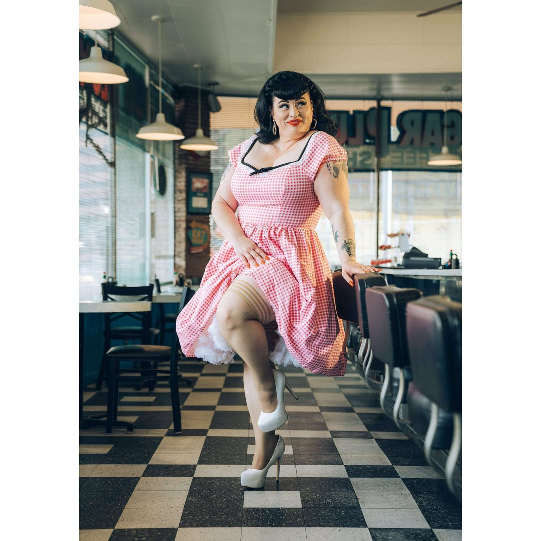 Jenny: Bold & Bubbly is How We Like our Champagne! Thigh Highs. Petite to Plus Size