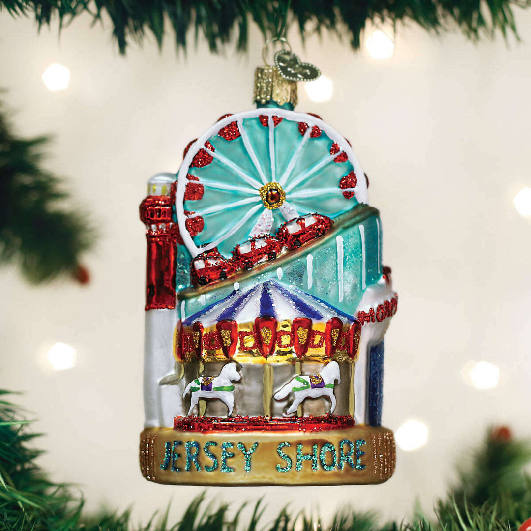 Old World Christmas Jersey Shore Blown Glass Ornament