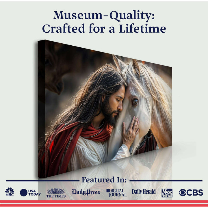 Jesus And Horse Faith Wall Art