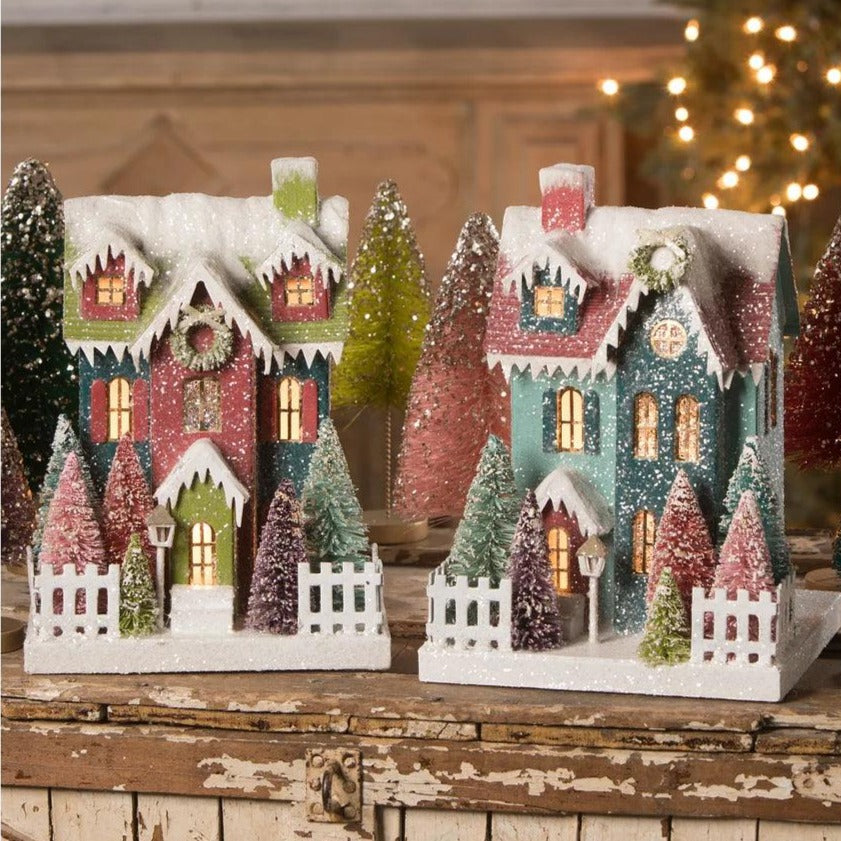 Jewel-tide Houses Set of 2 by Bethany Lowe - Quirks!