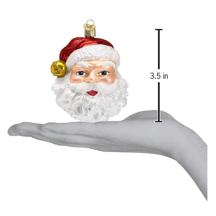 Old World Christmas Jingle Bell Santa Blown Glass Ornament