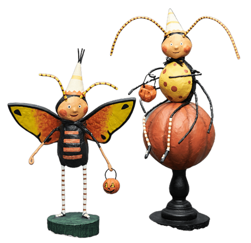 Jitter Bugs Halloween Figurines Set of 2 by Lori Mitchell - Quirks!