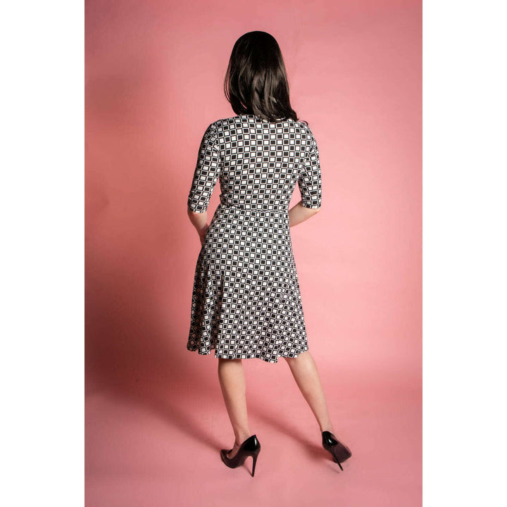 Joanie Knit Dress 3/4 Sleeve - Mod Squad Rib Knit *sale