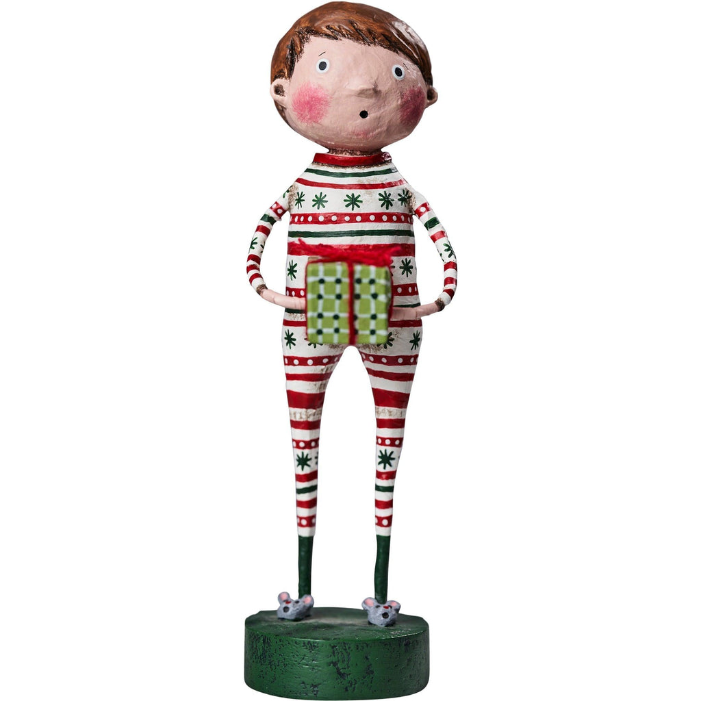 Joey's Christmas Jammies Lori Mitchell Holiday Figurine - Quirks!