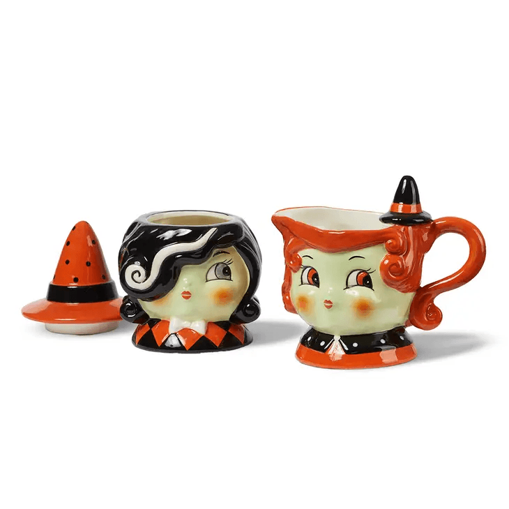 Johanna Parker Carnival Cottage Witch Cream and Sugar Set - Quirks!