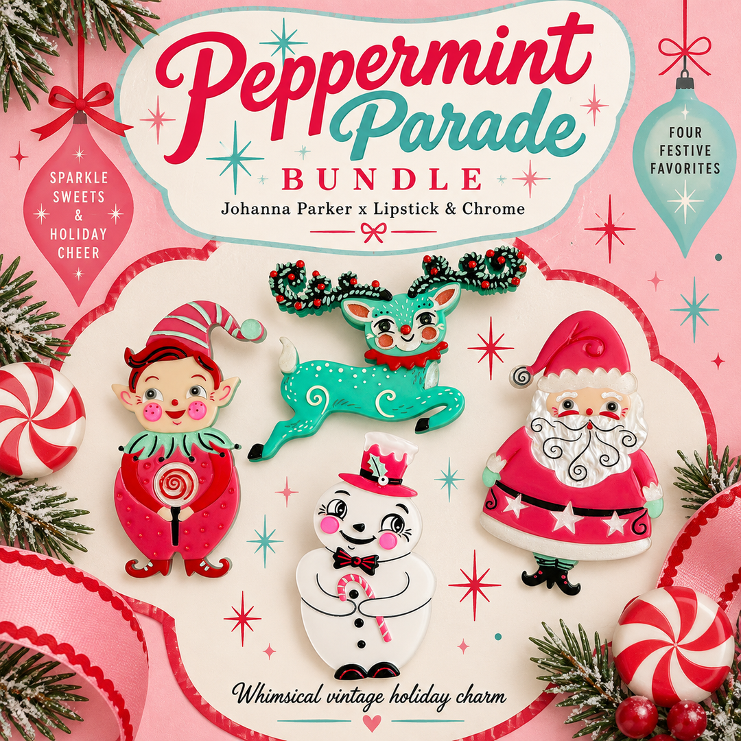 johanna parker peppermint parade brooch bundle