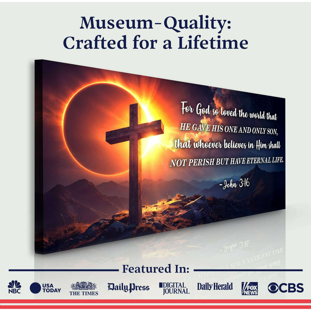 John 3:16: For God So Loved The World Faith Sign III