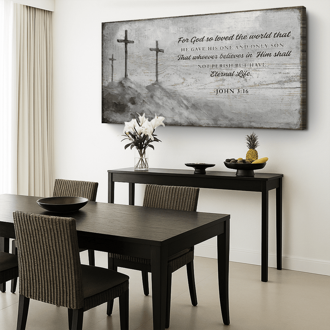John 3:16: For God So Loved The World Faith Sign VIII