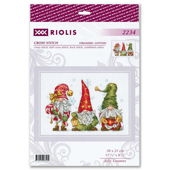 Jolly Gnomes R2234 Counted Cross Stitch Kit