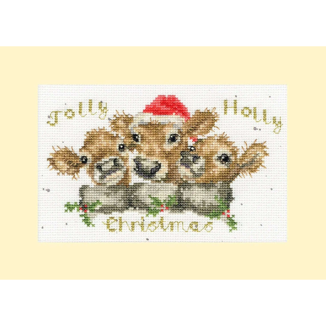 Jolly Holly XMAS75 Counted Cross Stitch Kit