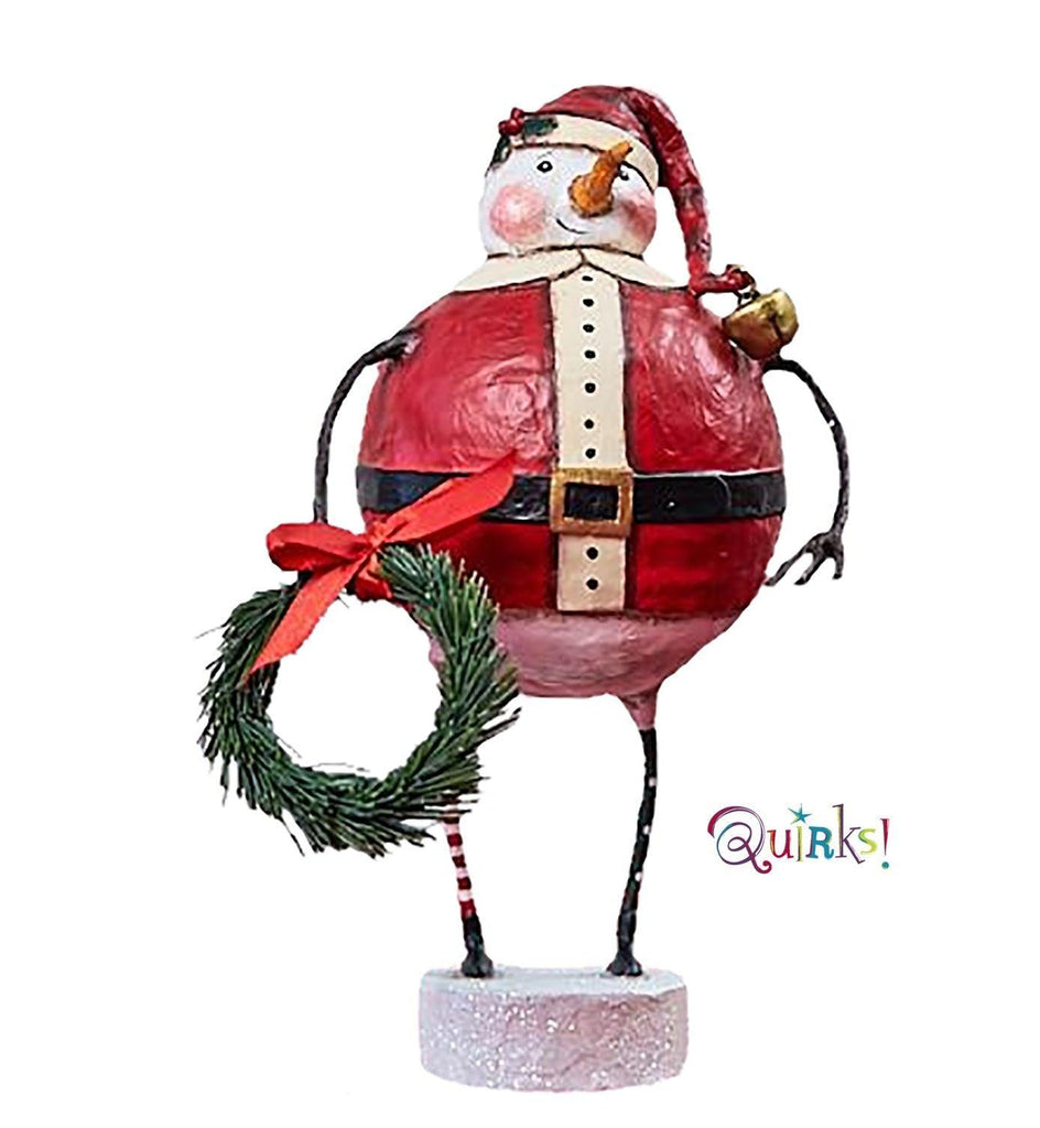 Jolly Snow Santa Figurine by Lori Mitchell - Quirks!