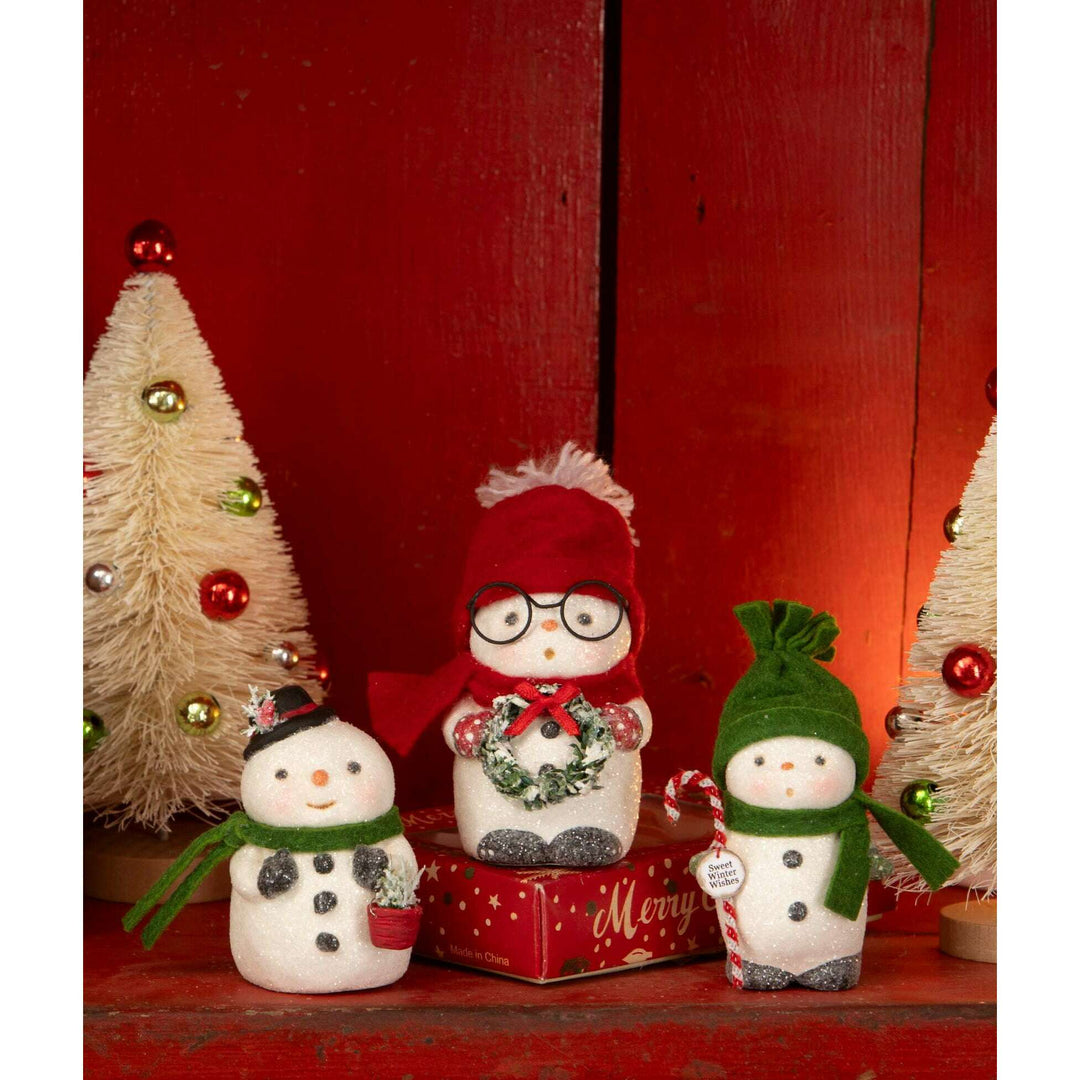 Jolly Top Hat Snowboy by Bethany Lowe Designs, image 3