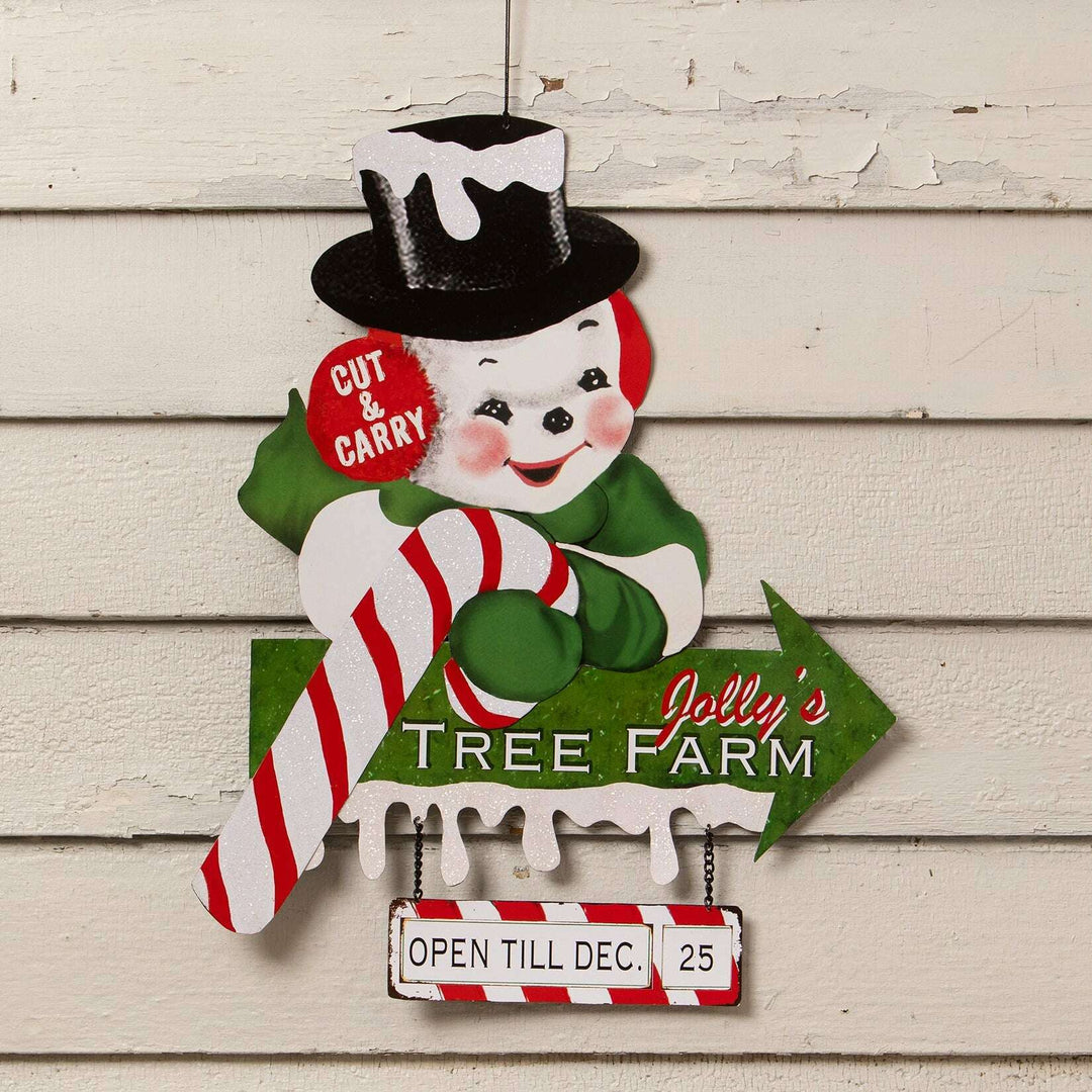 Jolly's Tree Farm Sign by Bethany Lowe Designs, christmas decor