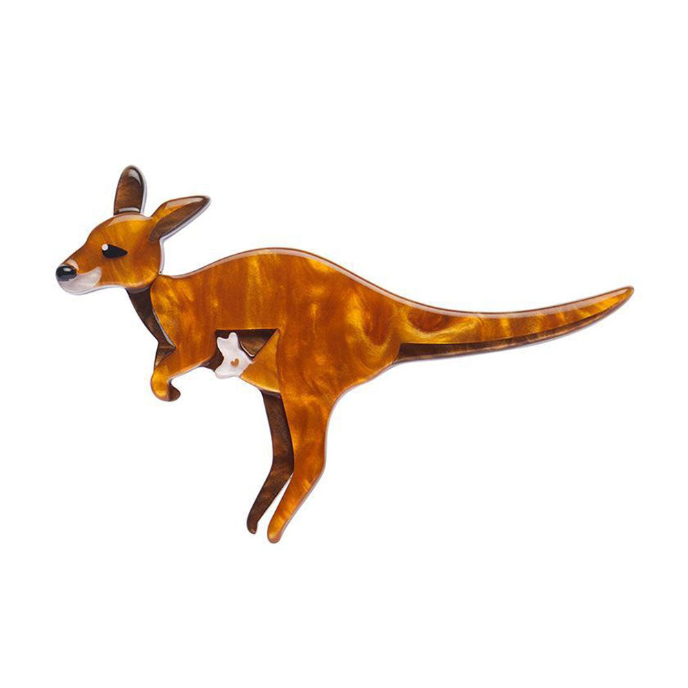 Joy the Kangaroo Brooch by Erstwilder image