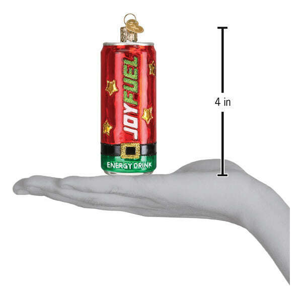 Old World Christmas Joyfuel Energy Drink Blown Glass Ornament