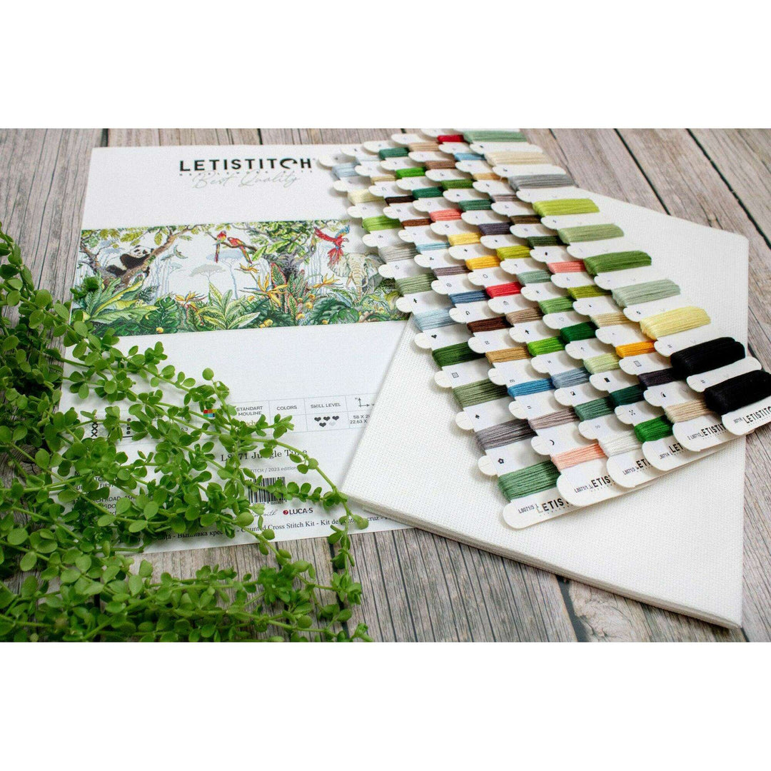 Jungle Time L8071 Counted Cross Stitch Kit
