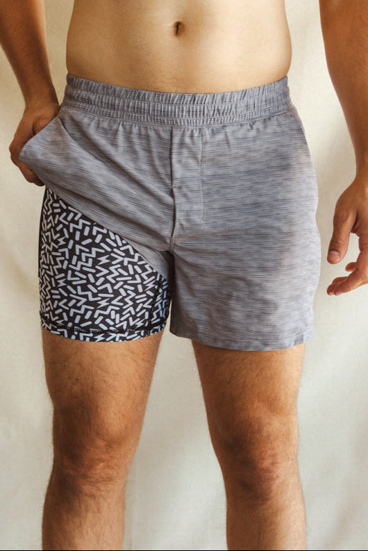 The Junk Trunks | Grey Ball Hammock® 5 Inch Athletic Shorts