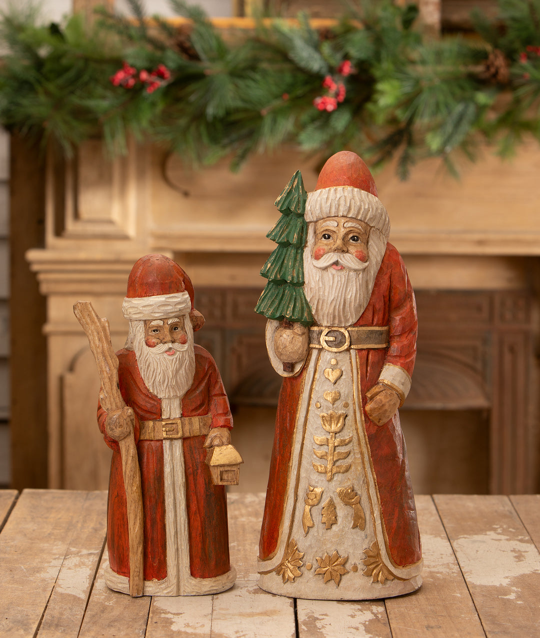 Hand Carved Elegant Santa by Bethany Lowe Designs, image 4