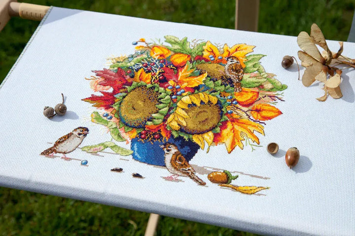 Sunflowers K-80 Counted Cross-Stitch Kit