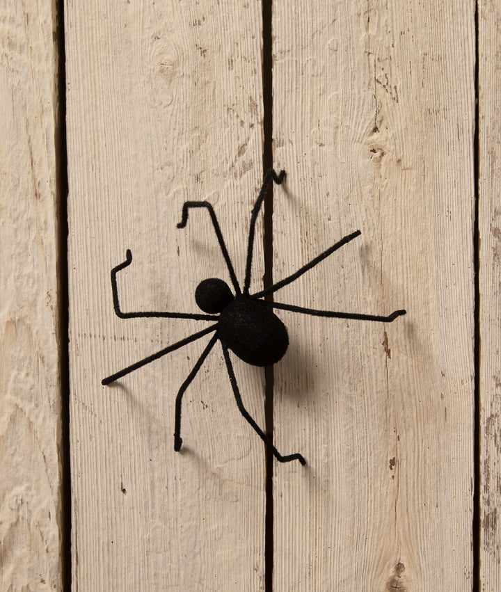 Black Flocked Creepy Crawler by Bethany Lowe Designs, halloween decor