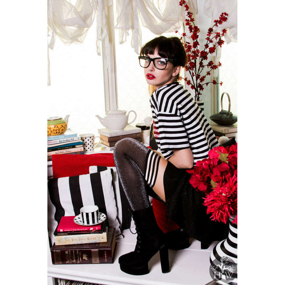 Kaylee: Temptation at Twilight Thigh Highs. Petite to Plus Size