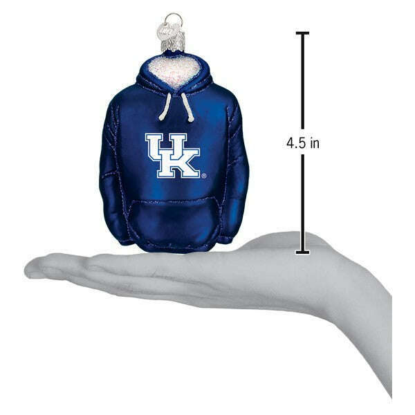 Old World Christmas Kentucky Hoodie Blown Glass Ornament