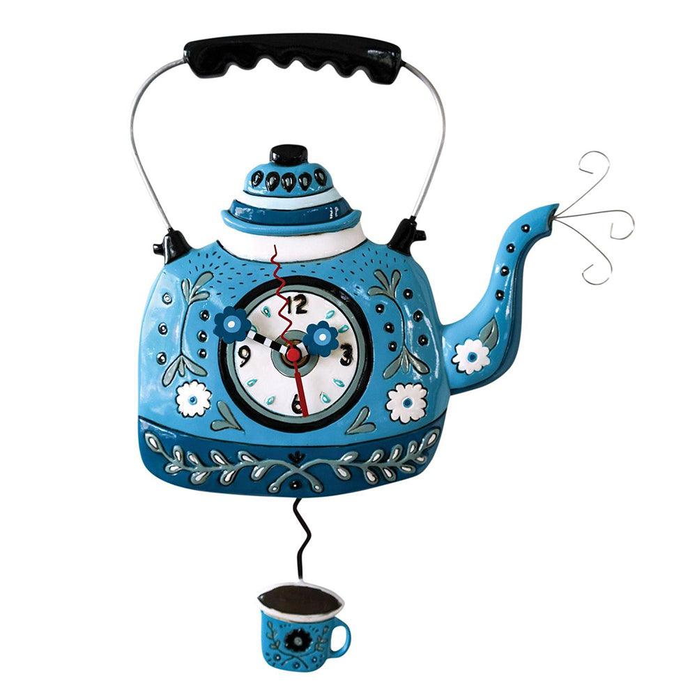 Kettle Blue Wall Clock by Allen Designs - Quirks!