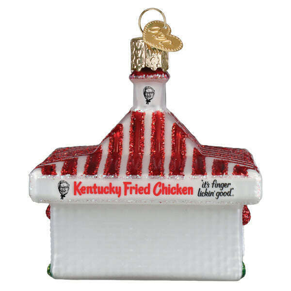 Old World Christmas KFC Restaurant Blown Glass Ornament
