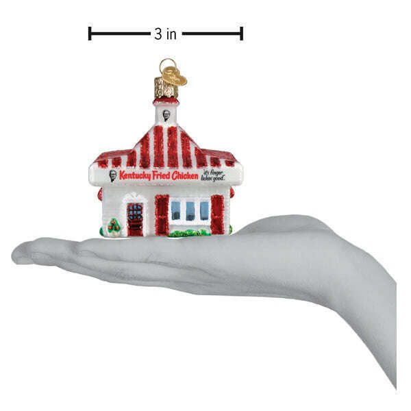 Old World Christmas KFC Restaurant Blown Glass Ornament