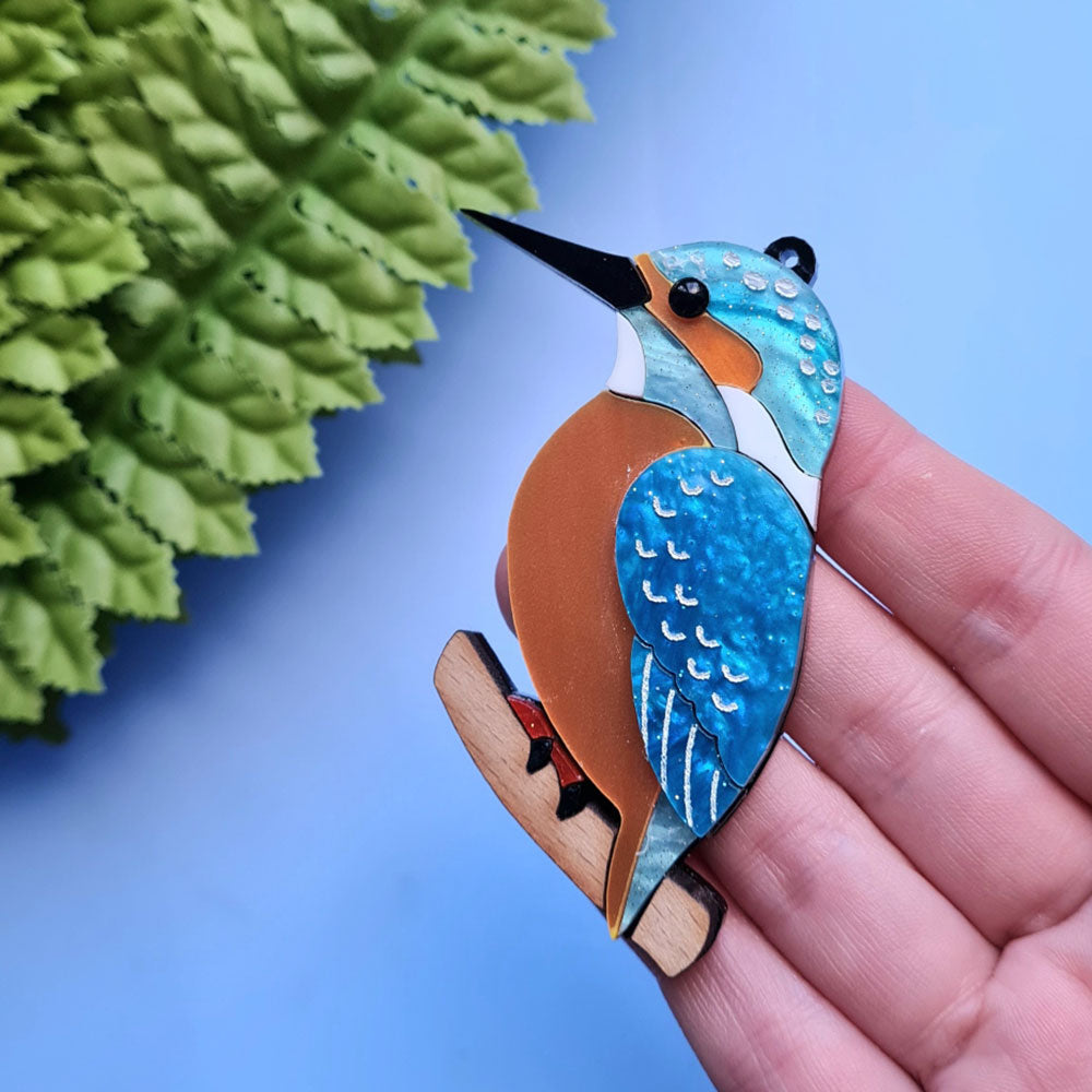 Kingfisher Brooch by Cherryloco Jewellery - 13701 2